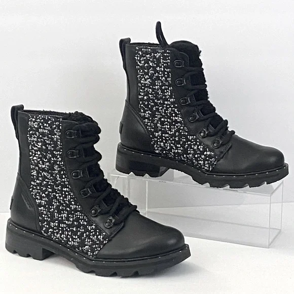 New Sorel Lennox Genuine Shearling Waterproof Lace-Up Boot - Picture 10 of 12